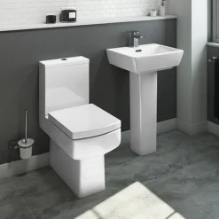 Cubo Modern Square Comfort Height Toilet + Soft Close Seat 7 Cubo Modern Square Comfort Height Toilet + Soft Close Seat -Bathroom And Toilet cubcc d1