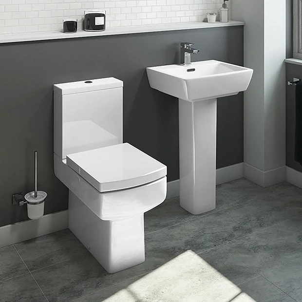 Cubo Modern Square Comfort Height Toilet + Soft Close Seat 5 Cubo Modern Square Comfort Height Toilet + Soft Close Seat - Image 3