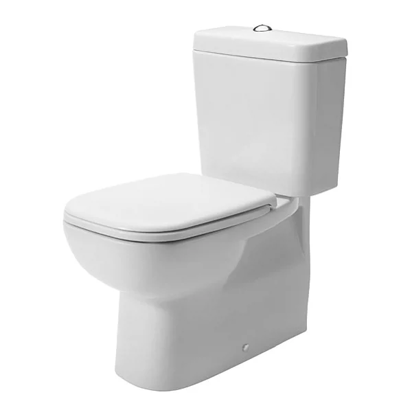 Duravit D-Code HygieneGlaze BTW Close Coupled Toilet + Seat 3 Duravit D-Code HygieneGlaze BTW Close Coupled Toilet + Seat