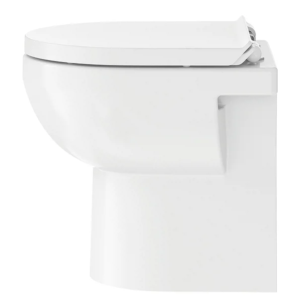 Duravit DuraStyle Basic Rimless Back To Wall Toilet Pan + Seat 8 Duravit DuraStyle Basic Rimless Back To Wall Toilet Pan + Seat - Image 6