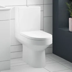 EcoDelux Metro Water Saving Close Coupled Toilet + Soft Close Seat -Bathroom And Toilet ecometcc lrg