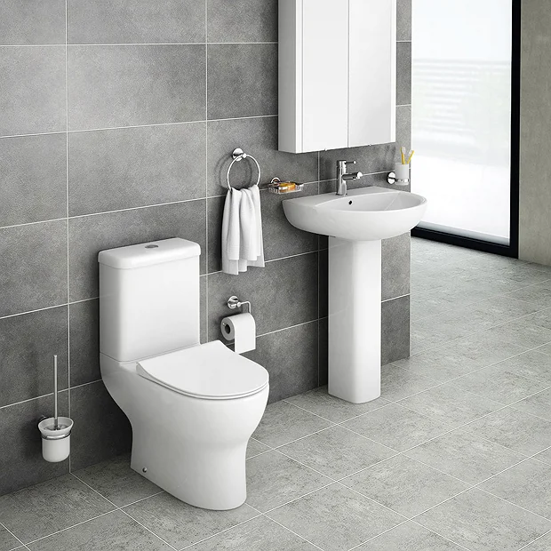 Elite Rimless Close Coupled Toilet + Soft Close Seat 3 Elite Rimless Close Coupled Toilet + Soft Close Seat