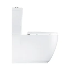 Grohe Essence Rimless Close Coupled Toilet With Soft Close Seat (Bottom Inlet) + FREE TOILET ROLL HOLDER 13 Grohe Essence Rimless Close Coupled Toilet With Soft Close Seat (Bottom Inlet) + FREE TOILET ROLL HOLDER -Bathroom And Toilet essccwc1 d2