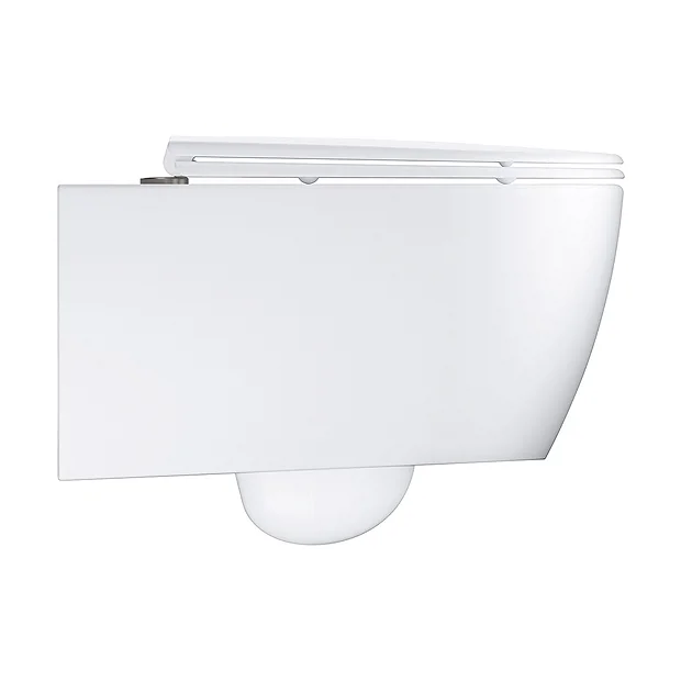 Grohe Essence Rimless Wall Hung Toilet With Soft Close Seat + FREE TOILET ROLL HOLDER 8 Grohe Essence Rimless Wall Hung Toilet With Soft Close Seat + FREE TOILET ROLL HOLDER - Image 6