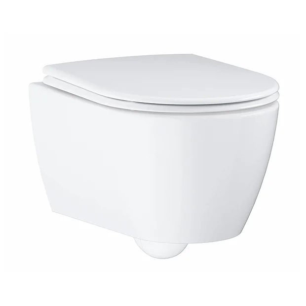 Grohe Essence Rimless Wall Hung Toilet With Soft Close Seat + FREE TOILET ROLL HOLDER 4 Grohe Essence Rimless Wall Hung Toilet With Soft Close Seat + FREE TOILET ROLL HOLDER - Image 2