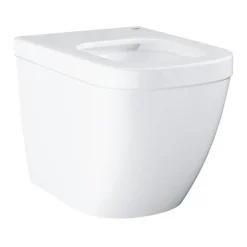 Grohe Euro Rimless Back To Wall Toilet With Soft Close Seat + FREE TOILET ROLL HOLDER -Bathroom And Toilet eurbtw d1