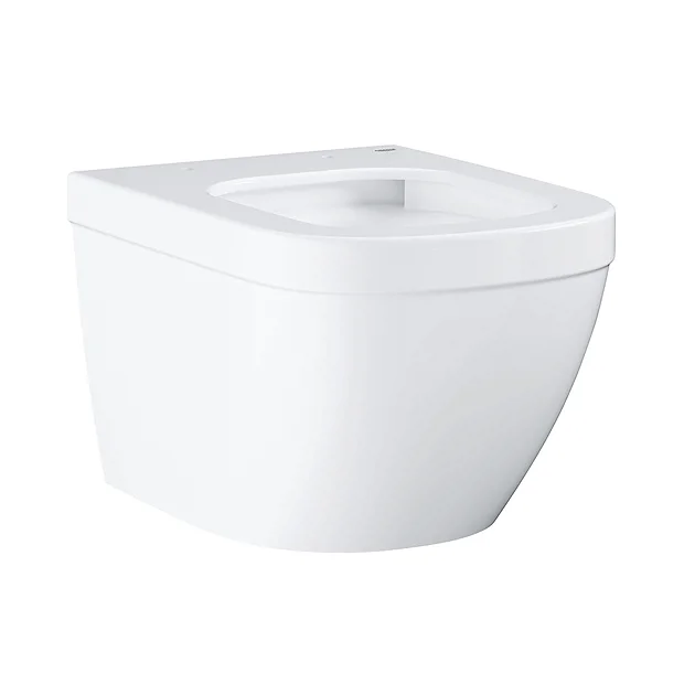 Grohe Euro Compact Rimless Wall Hung Toilet With Soft Close Seat + FREE TOILET ROLL HOLDER 5 Grohe Euro Compact Rimless Wall Hung Toilet With Soft Close Seat + FREE TOILET ROLL HOLDER - Image 3