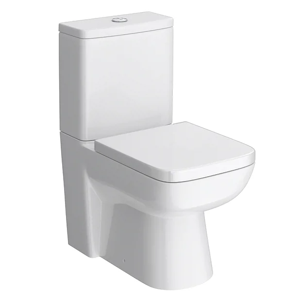 Genova Modern Back To Wall Close Coupled Toilet 4 Genova Modern Back To Wall Close Coupled Toilet - Image 2