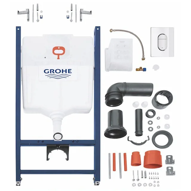Grohe Solido Euro / Small Plate Complete WC 5 In 1 Pack + FREE TOILET ROLL HOLDER 8 Grohe Solido Euro / Small Plate Complete WC 5 In 1 Pack + FREE TOILET ROLL HOLDER - Image 6