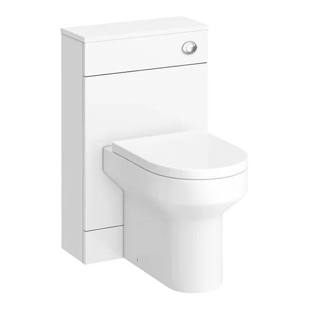Harmony Gloss White BTW WC Unit With Cistern + Soft Close Seat W500 X D200mm 4 Harmony Gloss White BTW WC Unit With Cistern + Soft Close Seat W500 X D200mm - Image 2