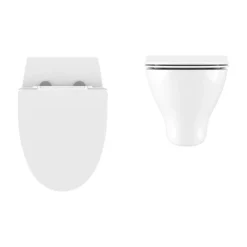 Crosswater Kai Wall Hung Pan + Soft Close Thin Seat 7 Crosswater Kai Wall Hung Pan + Soft Close Thin Seat -Bathroom And Toilet kaiwc3 d1