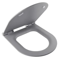 BagnoDesign Koy Matt Grey Rimless Wall Hung Toilet With Soft Close Seat