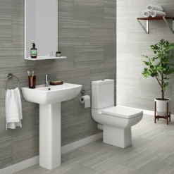 Milan Modern Short Projection Toilet + Soft Close Seat