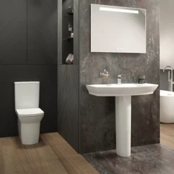 Hudson Reed Maya BTW Close Coupled Toilet + Soft Close Seat