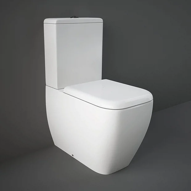 RAK Metropolitan Rimless Close Coupled Toilet + Soft Close Seat 4 RAK Metropolitan Rimless Close Coupled Toilet + Soft Close Seat - Image 2