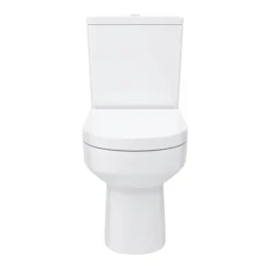 Metro Rimless Close Coupled Modern Toilet + Soft Close Seat 11 Metro Rimless Close Coupled Modern Toilet + Soft Close Seat -Bathroom And Toilet metcc d4