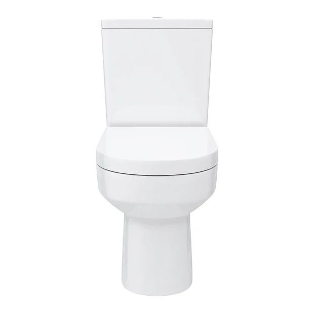 Metro Rimless Close Coupled Modern Toilet + Soft Close Seat 6 Metro Rimless Close Coupled Modern Toilet + Soft Close Seat - Image 4