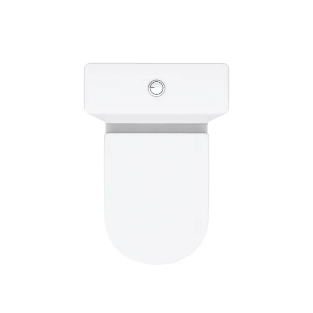 Metro Rimless Close Coupled Modern Toilet + Soft Close Seat 7 Metro Rimless Close Coupled Modern Toilet + Soft Close Seat - Image 5
