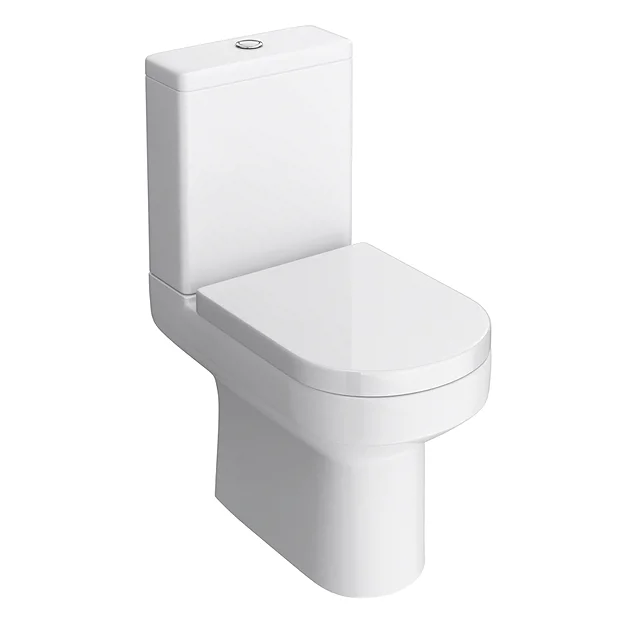 Metro Rimless Close Coupled Modern Toilet + Soft Close Seat 8 Metro Rimless Close Coupled Modern Toilet + Soft Close Seat - Image 6