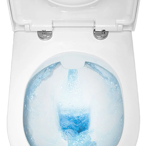 Metro Rimless Close Coupled Modern Toilet + Soft Close Seat 3 Metro Rimless Close Coupled Modern Toilet + Soft Close Seat