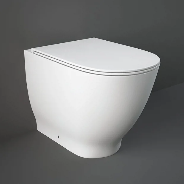 RAK Moon Rimless Back To Wall Pan + Soft-Close Seat 4 RAK Moon Rimless Back To Wall Pan + Soft-Close Seat - Image 2