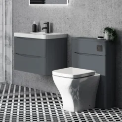 Monza Matt Grey 500mm Wide WC Unit (Depth 200mm) 7 Monza Matt Grey 500mm Wide WC Unit (Depth 200mm) -Bathroom And Toilet mz5wcmgd1