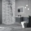 Monza Matt Grey 500mm Wide WC Unit (Depth 200mm) 1 Monza Matt Grey 500mm Wide WC Unit (Depth 200mm) -Bathroom And Toilet mz5wcmgd2