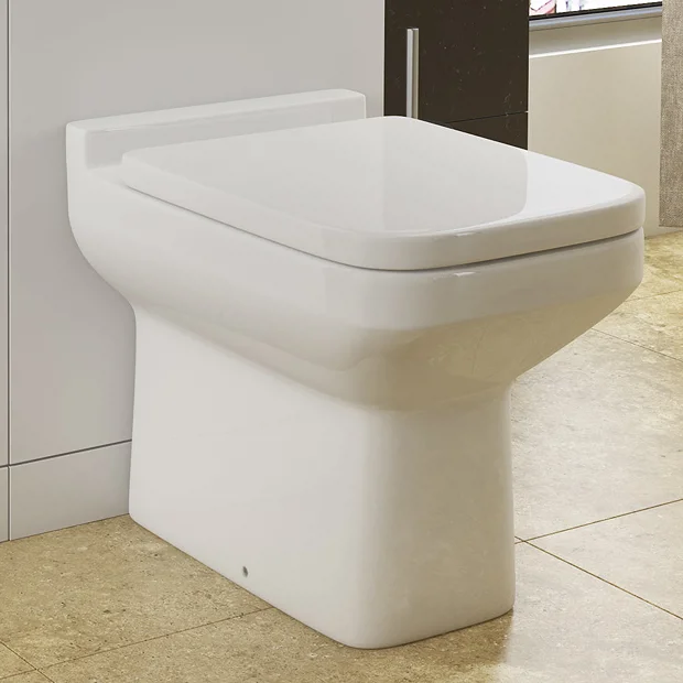 Monza Square Back To Wall Toilet + Soft Close Seat 4 Monza Square Back To Wall Toilet + Soft Close Seat - Image 2