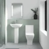 Nuie Ava Rimless Short Projection Close Coupled Toilet + Soft Close Seat 2 Nuie Ava Rimless Short Projection Close Coupled Toilet + Soft Close Seat -Bathroom And Toilet ncg450 d3