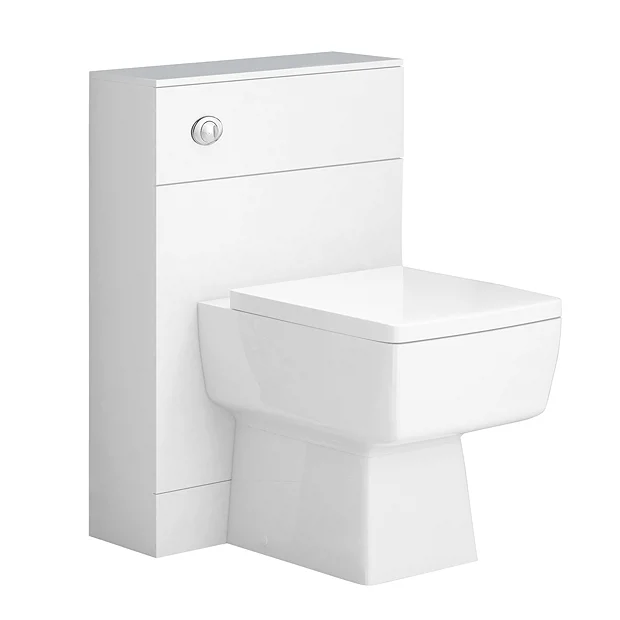 Nova High Gloss White BTW WC Unit Incl. Cistern + Square Pan W500 X D200mm 4 Nova High Gloss White BTW WC Unit Incl. Cistern + Square Pan W500 X D200mm - Image 2