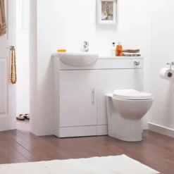 Sienna 500mm BTW Toilet Unit Inc. Cistern + Soft Close Seat (Depth 200mm)