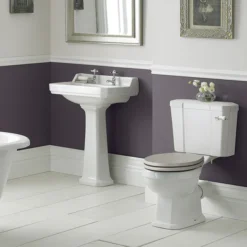 Old London Richmond Close Coupled Traditional Toilet + Soft Close Seat 9 Old London Richmond Close Coupled Traditional Toilet + Soft Close Seat -Bathroom And Toilet olrdccwc d3