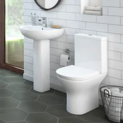 Orion Modern Short Projection Toilet + Soft Close Seat 11 Orion Modern Short Projection Toilet + Soft Close Seat -Bathroom And Toilet or600wc detail3