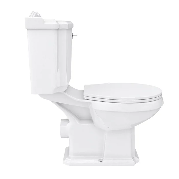 Oxford Close Coupled Traditional Toilet WC With Toilet Seat 7 Oxford Close Coupled Traditional Toilet WC With Toilet Seat - Image 5