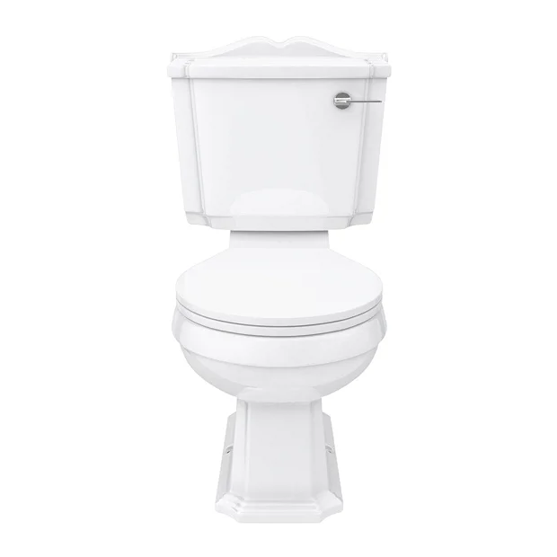 Oxford Close Coupled Traditional Toilet WC With Toilet Seat 8 Oxford Close Coupled Traditional Toilet WC With Toilet Seat - Image 6