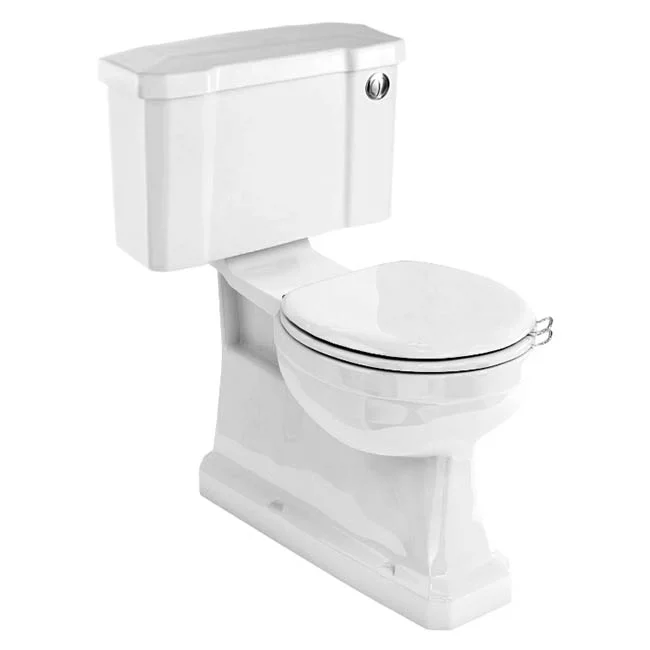 Burlington Concealed S Trap Bottom Outlet Close-Coupled WC With 440mm Push Button Cistern 3 Burlington Concealed S Trap Bottom Outlet Close-Coupled WC With 440mm Push Button Cistern