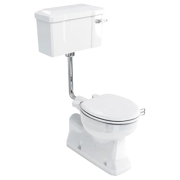 Burlington Concealed S Trap Bottom Outlet Low-Level WC With 520mm Ceramic Lever Cistern 3 Burlington Concealed S Trap Bottom Outlet Low-Level WC With 520mm Ceramic Lever Cistern