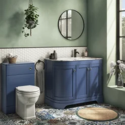 Period Bathroom Co. 500mm Cobalt Blue Toilet Unit With Cistern + Traditional Pan 13 Period Bathroom Co. 500mm Cobalt Blue Toilet Unit With Cistern + Traditional Pan -Bathroom And Toilet pbc5blw d5