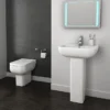 Pro 600 Modern Back To Wall Toilet + Soft Close Seat 2 Pro 600 Modern Back To Wall Toilet + Soft Close Seat -Bathroom And Toilet pro600modernbacktowalltoiletwithsoftcloseseatdetail1
