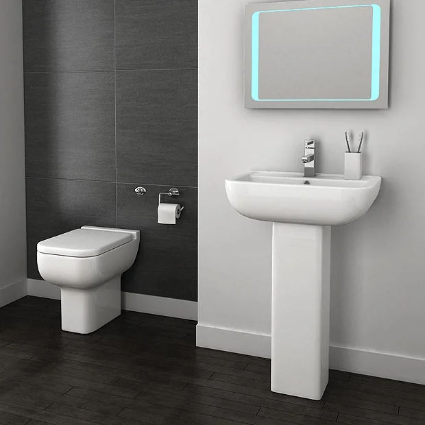 Pro 600 Modern Back To Wall Toilet + Soft Close Seat 3 Pro 600 Modern Back To Wall Toilet + Soft Close Seat
