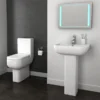 Pro 600 Modern Comfort Height Toilet + Soft Close Seat 2 Pro 600 Modern Comfort Height Toilet + Soft Close Seat -Bathroom And Toilet pro600moderncomfortheighttoiletwithsoftcloseseatdetail1