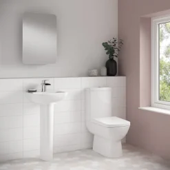 Nuie Renoir Compact Toilet With Soft Close Seat -Bathroom And Toilet r585wc d1