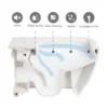 RAK Resort Maxi Rimless Close Coupled BTW Toilet + Quick Release Soft Close Urea Seat 2 RAK Resort Maxi Rimless Close Coupled BTW Toilet + Quick Release Soft Close Urea Seat -Bathroom And Toilet rakrimless6
