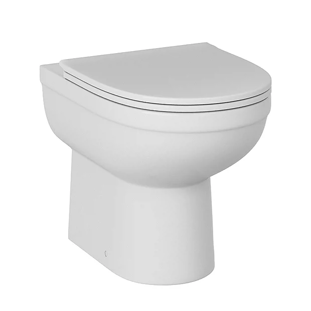 Ringo Rimless Round Back To Wall Pan With Slim Soft-Close Seat 5 Ringo Rimless Round Back To Wall Pan With Slim Soft-Close Seat - Image 3