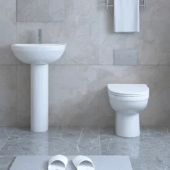 Ringo Rimless Round Back To Wall Pan With Slim Soft-Close Seat 13 Ringo Rimless Round Back To Wall Pan With Slim Soft-Close Seat -Bathroom And Toilet rgbtw d3