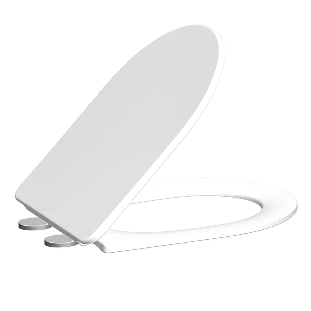 Ringo Rimless Round Back To Wall Pan With Slim Soft-Close Seat 6 Ringo Rimless Round Back To Wall Pan With Slim Soft-Close Seat - Image 4