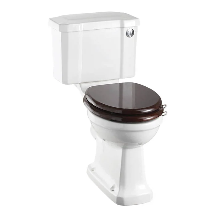 Burlington Rimless Close Coupled WC With 440mm Front Push Button Cistern 4 Burlington Rimless Close Coupled WC With 440mm Front Push Button Cistern - Image 2