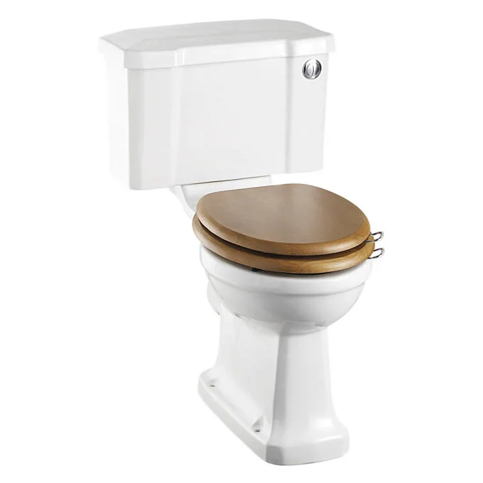 Burlington Rimless Close Coupled WC With 520mm Front Push Button Cistern 4 Burlington Rimless Close Coupled WC With 520mm Front Push Button Cistern - Image 2