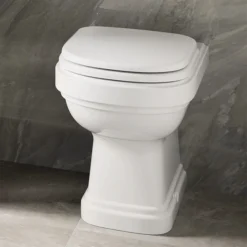 Burlington Riviera Back To Wall Toilet With Soft Close Seat 9 Burlington Riviera Back To Wall Toilet With Soft Close Seat -Bathroom And Toilet riv12riv025 d1