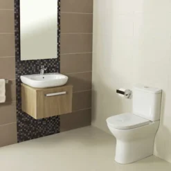Roca Colina Comfort Height BTW Close Coupled Toilet With Soft-Close Seat